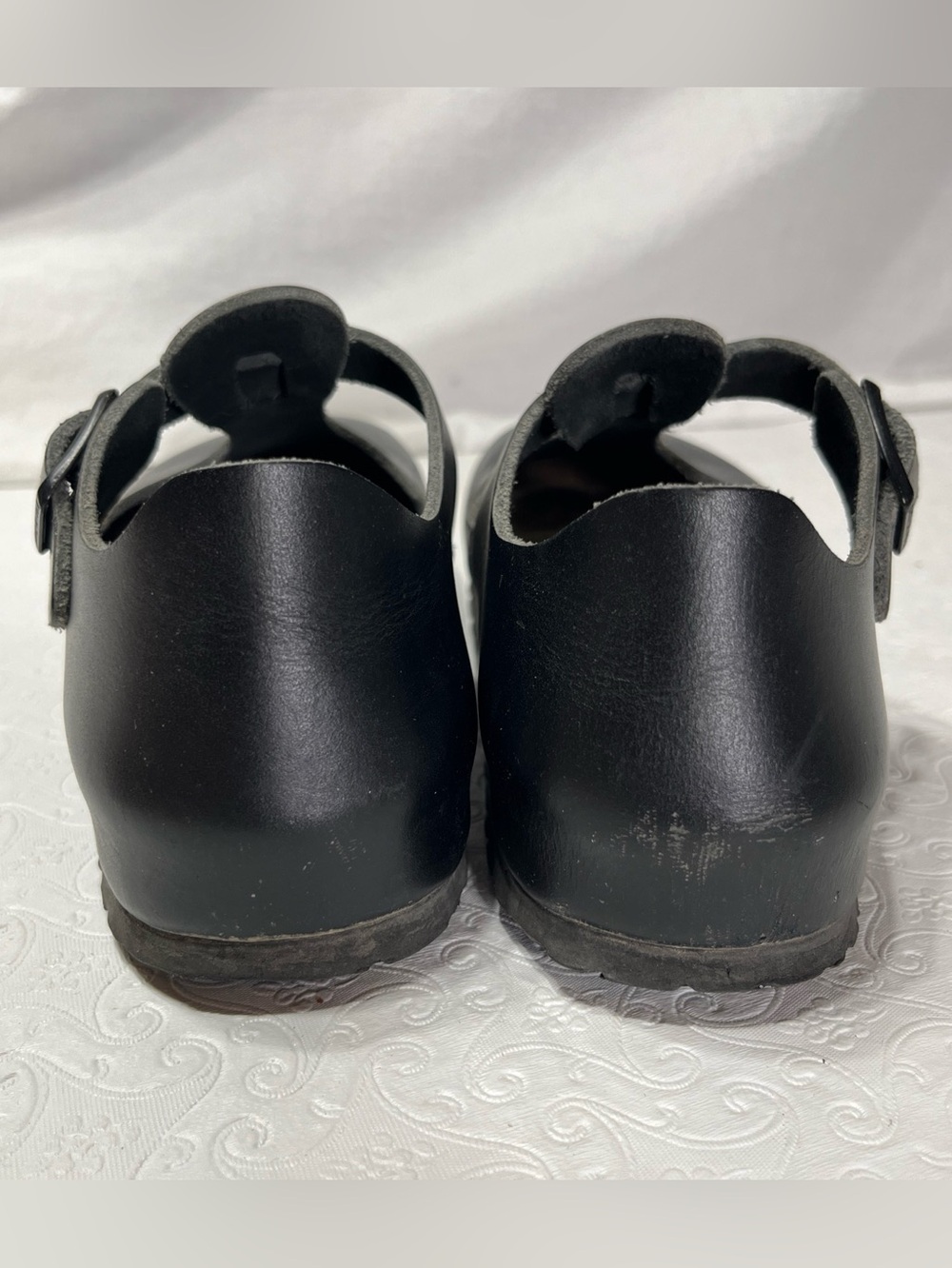 Birkenstock Paris Mary Jane Shoes Black Leather Womens EU 35 Classic German Clog - Picture 6 of 16